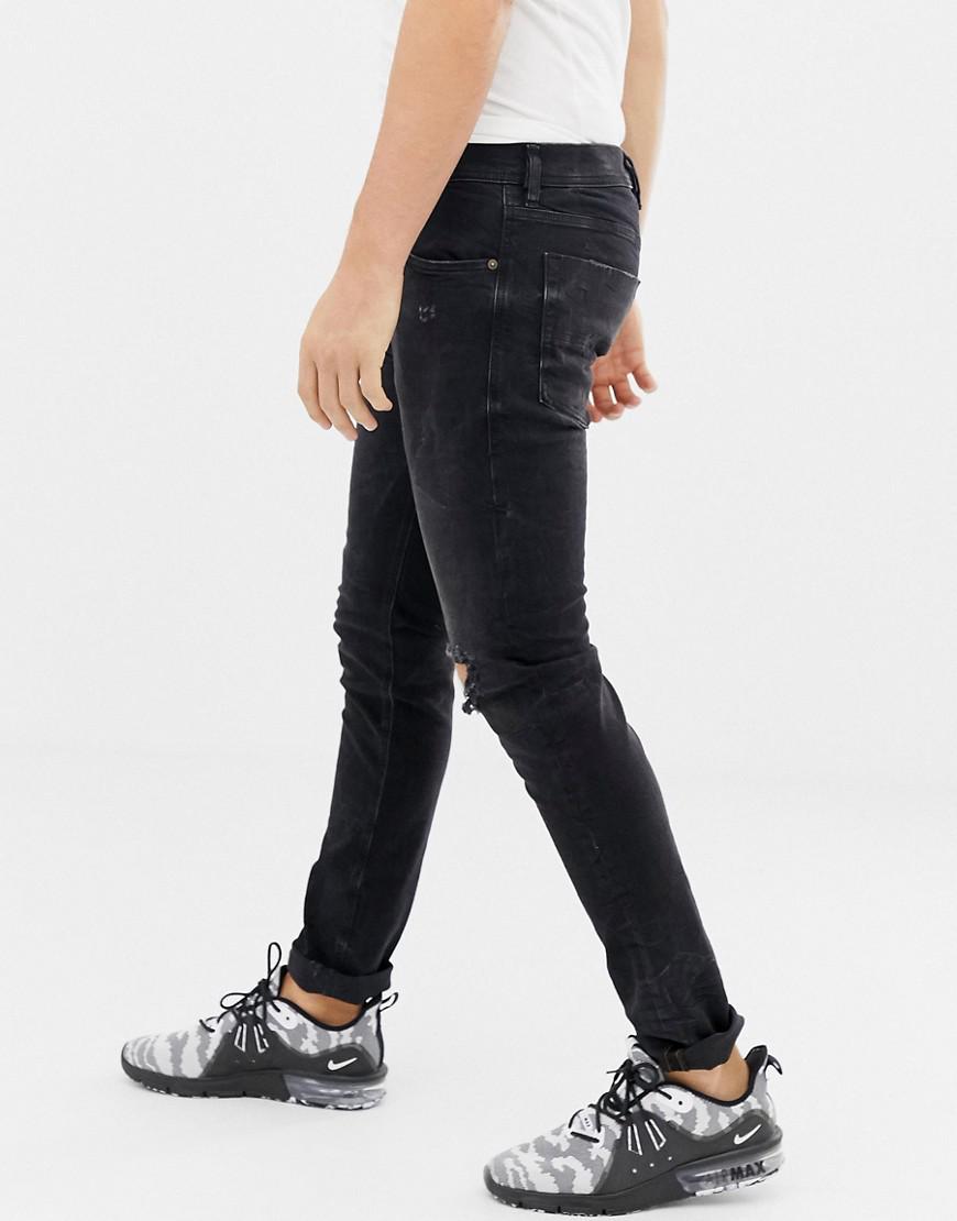 DIESEL Tepphar Slim Carrot Fit Jeans in Black for Men | Lyst UK