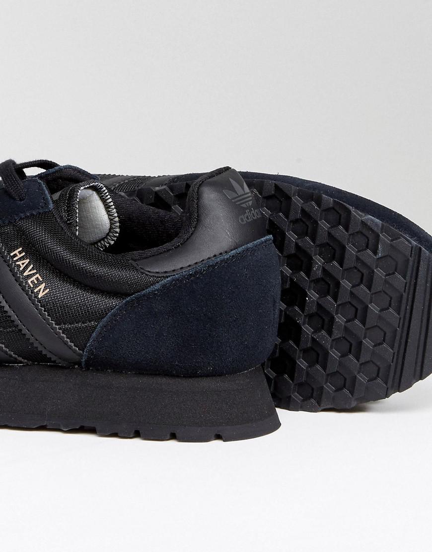 adidas haven black leather