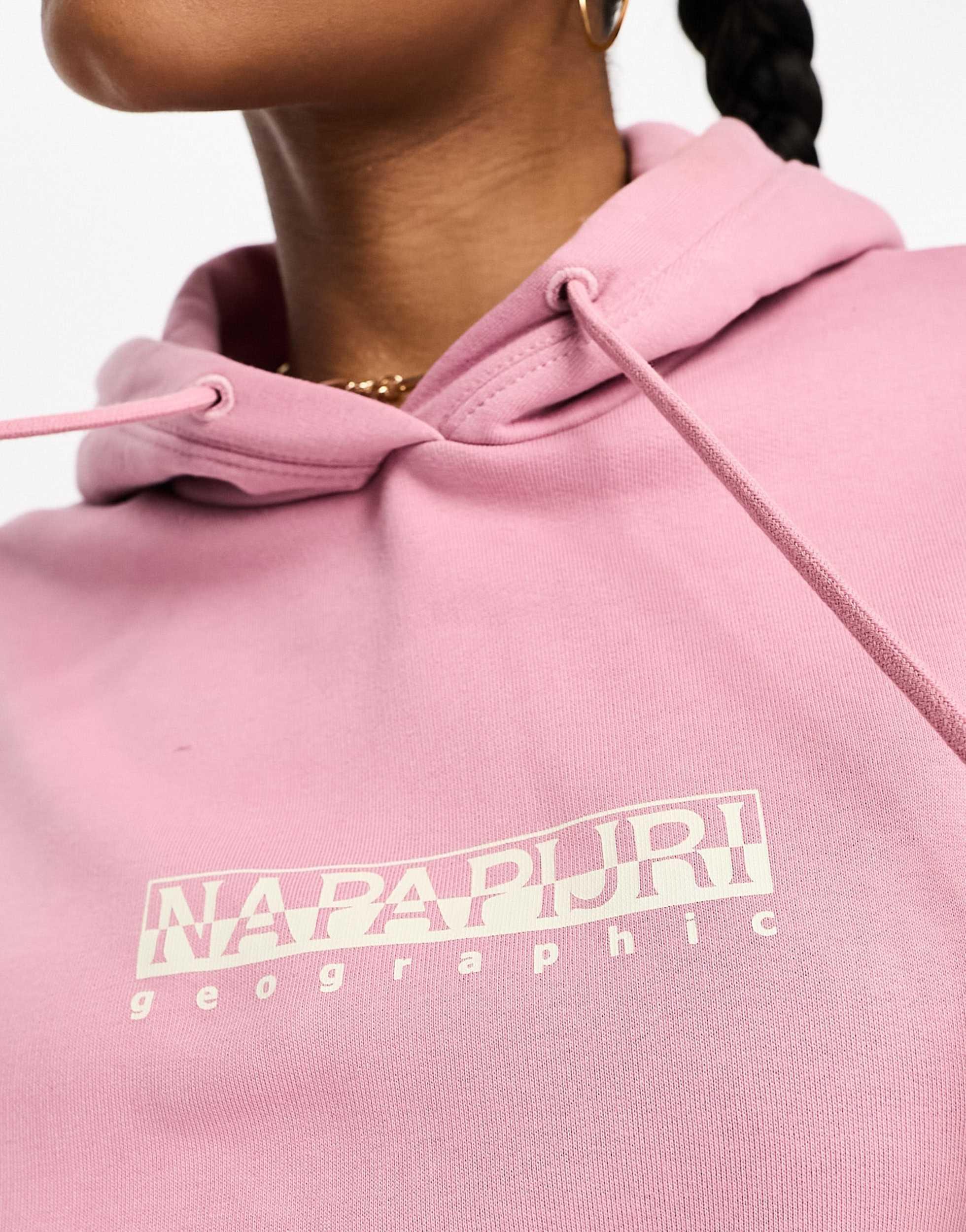 Napapijri pink hoodie 2025