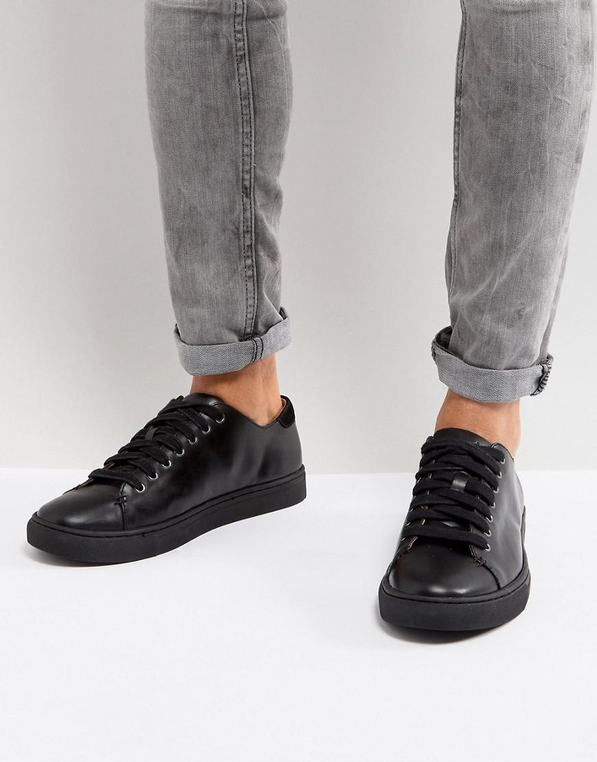 Polo Ralph Lauren Jermain Trainers Leather In Black for Men | Lyst UK