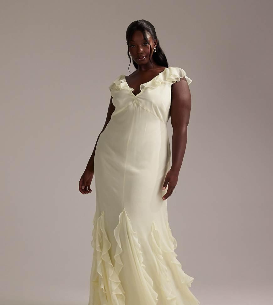 Flutter Sleeve Asos Curve Bride ASOS Asos Design Curve Flutter