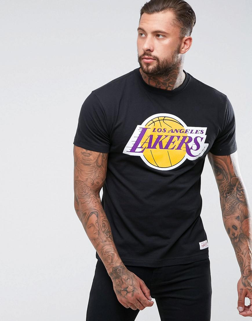 Mitchell & Ness Cotton Nba L.a Lakers T-shirt in Black for Men | Lyst