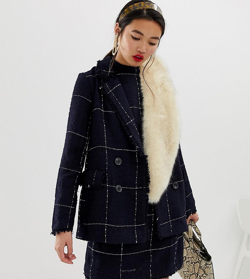 warehouse black blazer