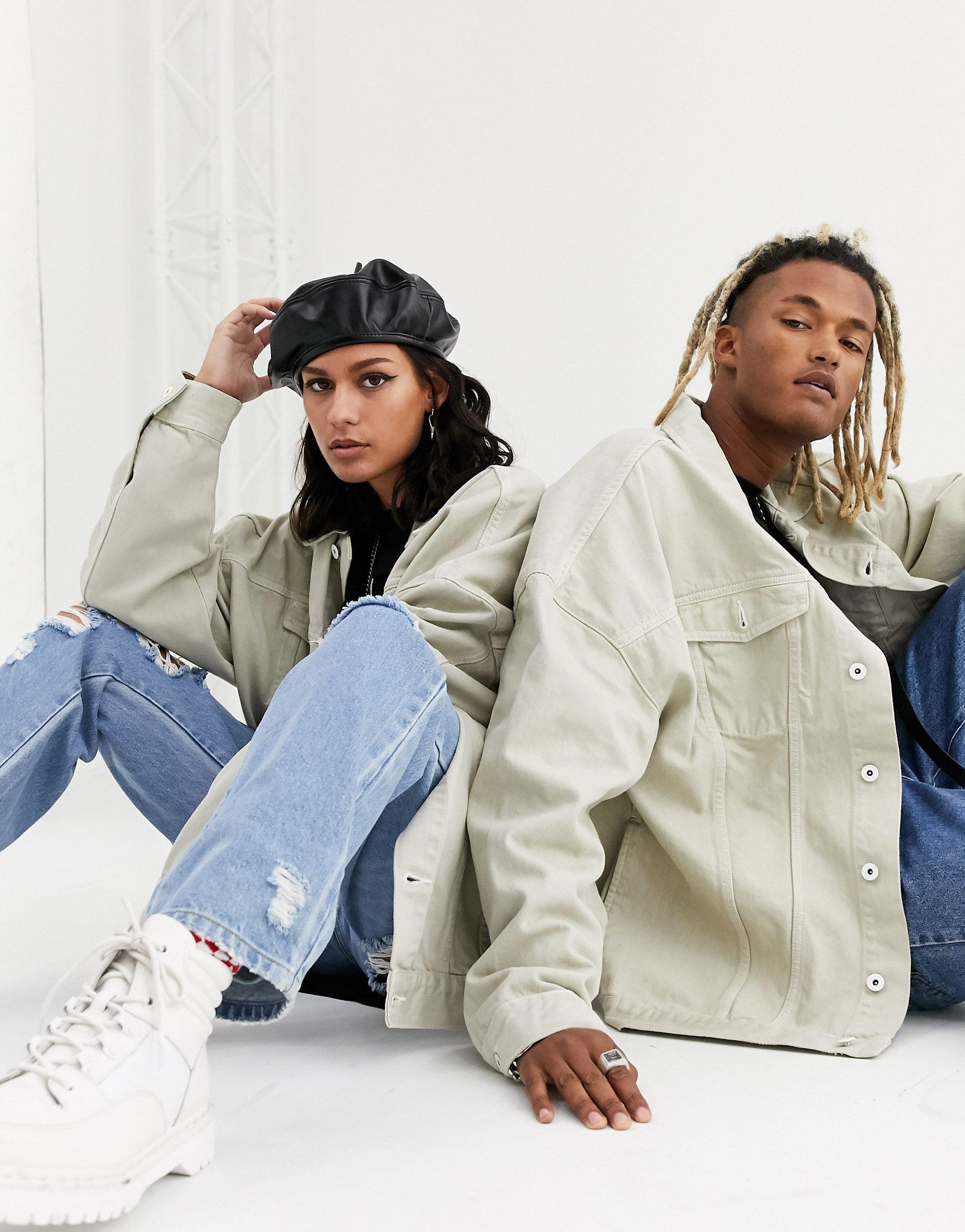 collusion oversized denim jacket