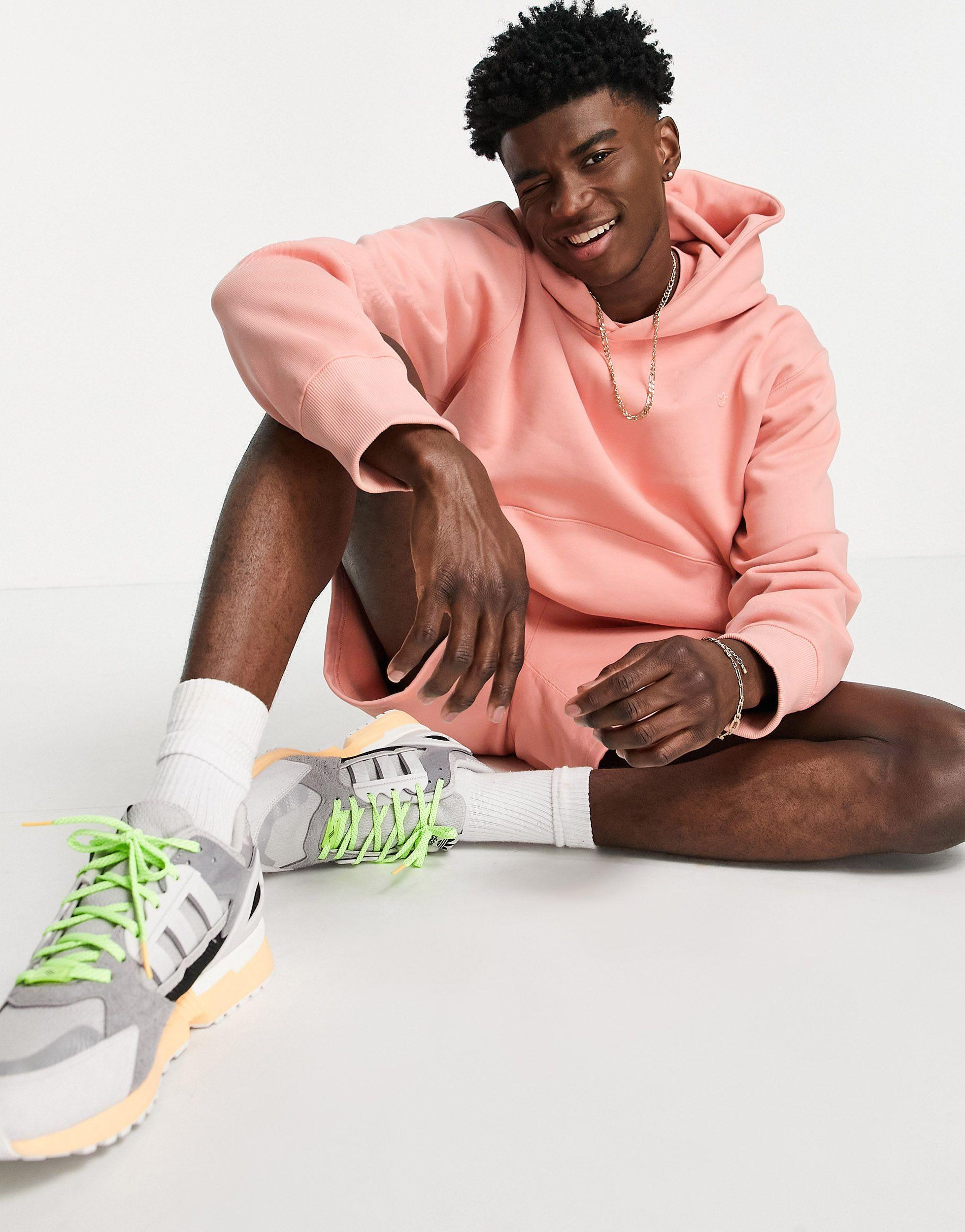 adidas Originals Adicolor Contempo Premium Hoodie in Pink for Men