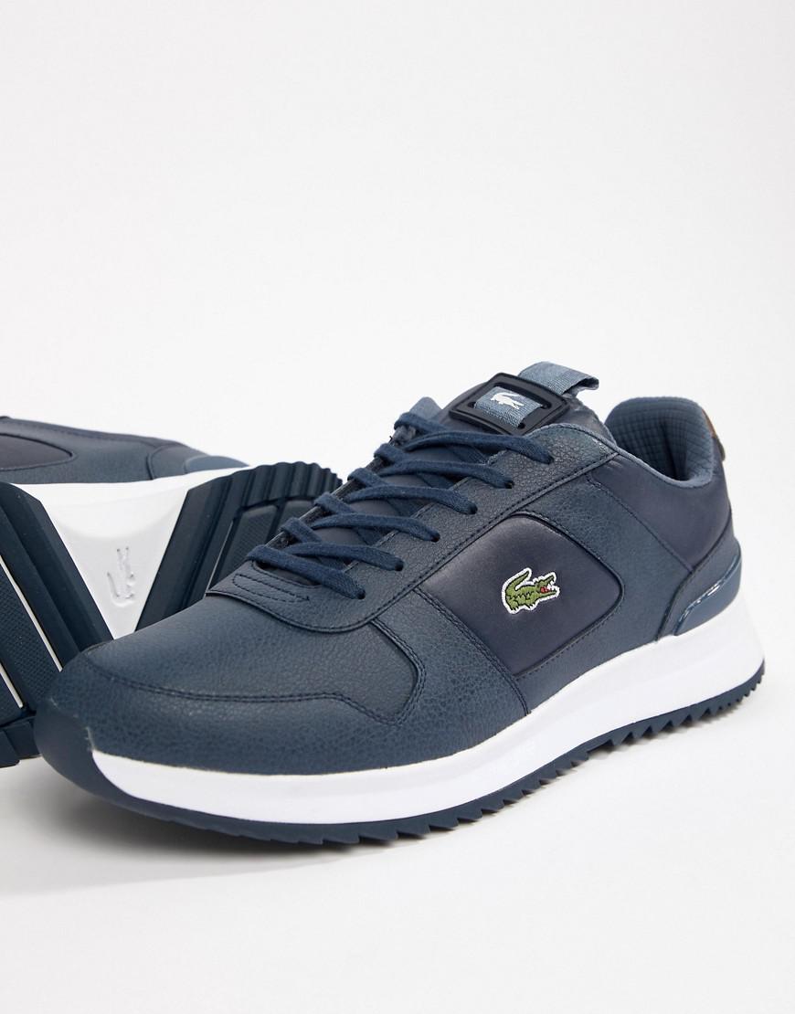 Lacoste Joggeur 2.0 318 1 Runner Trainers In Navy in Blue for Men - Lyst