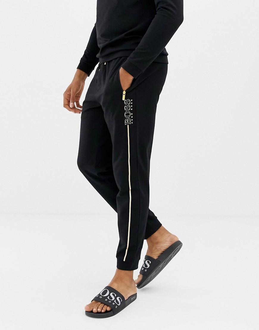 boss bodywear logo tracksuit black