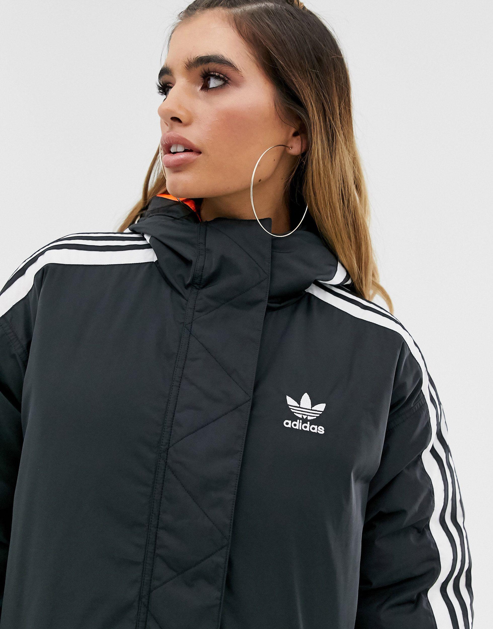 Adidas Originals Parka With 3 Stripes In Luxembourg, 32% - mpgc.net
