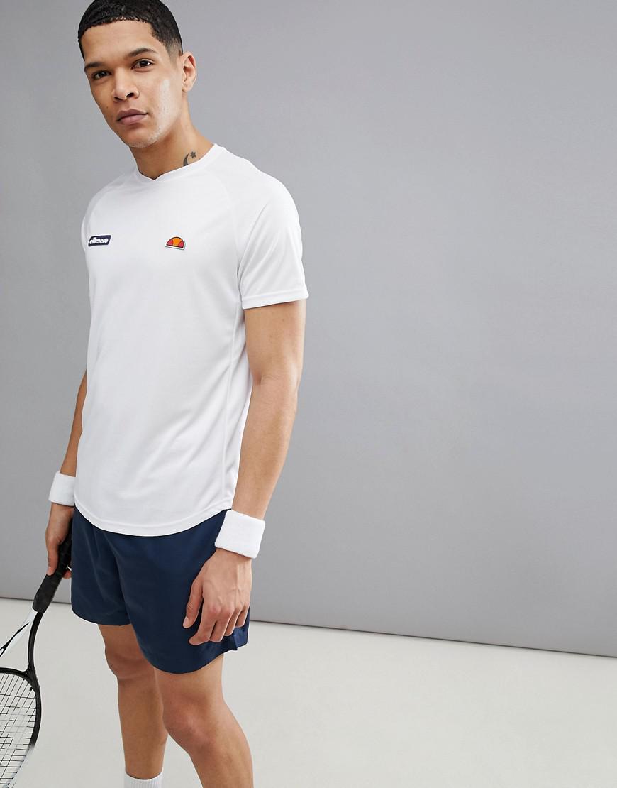 Ellesse Tennis Raglan T-shirt in White 