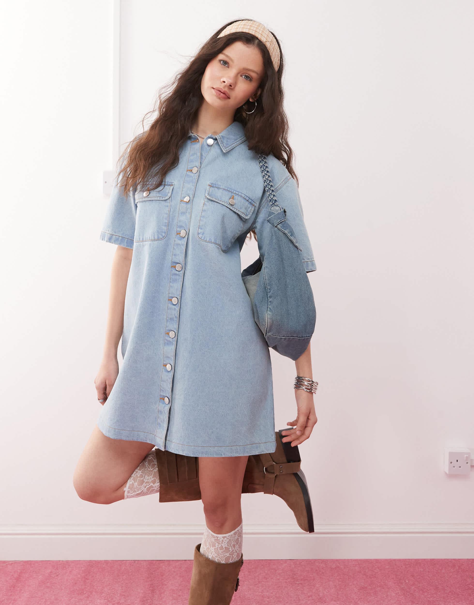 Miss Selfridge Denim Dresses for Women | Lyst