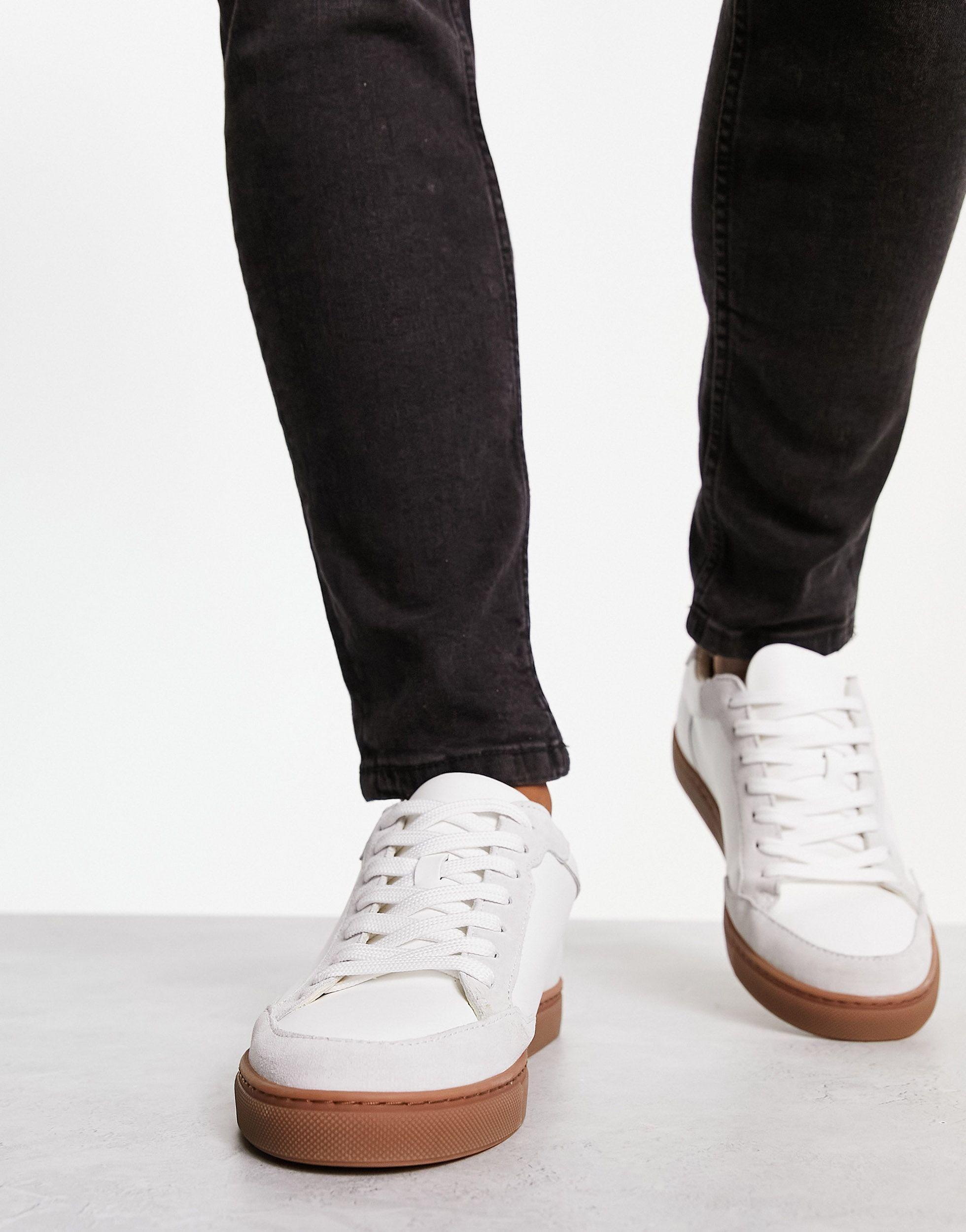 SELECTED Retro Sneakers With Gum Sole in Black for Men | Lyst