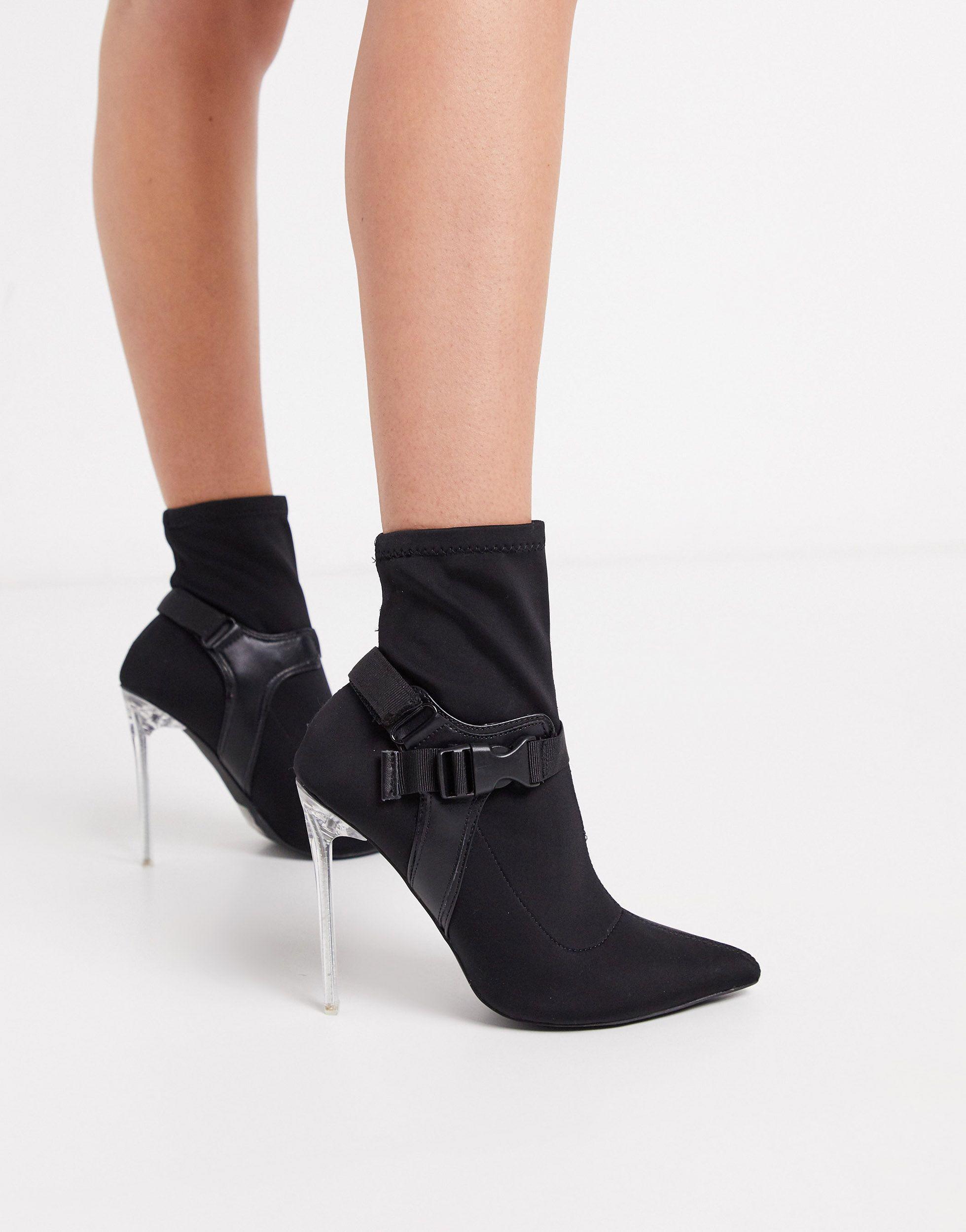 london rebel stiletto ankle boots