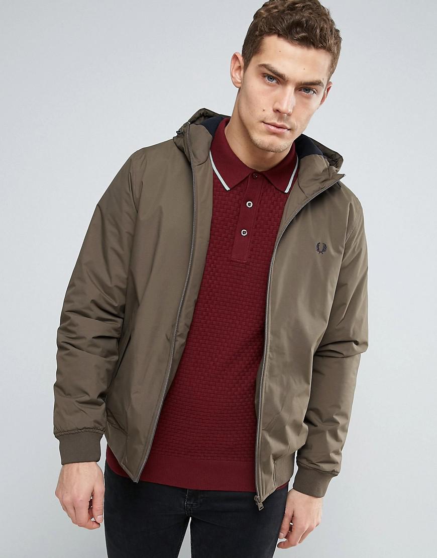 fred perry insulated bomber jacket