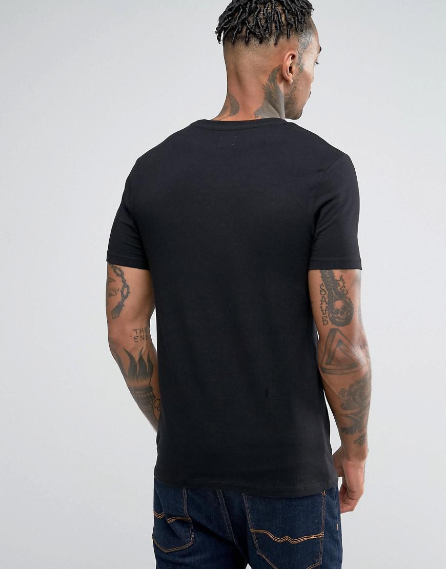 ASOS Cotton Muscle Fit Tshirt With Crew Neck in Black for Men Lyst