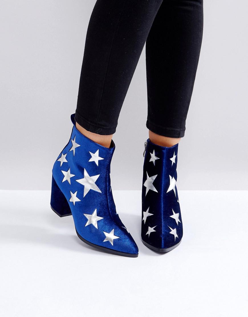star ankle boots