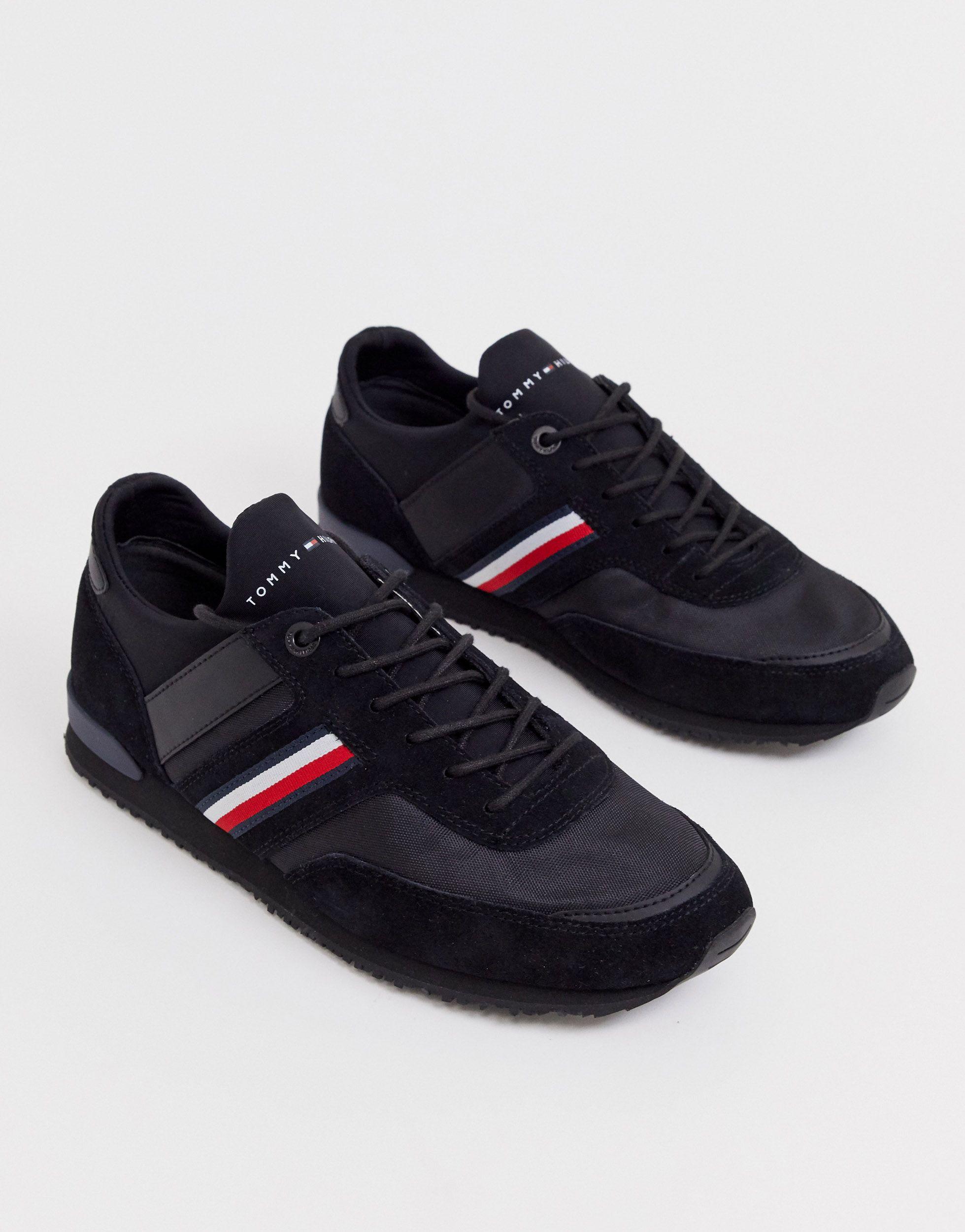 Leather Suede Mix Runner Trainer 
