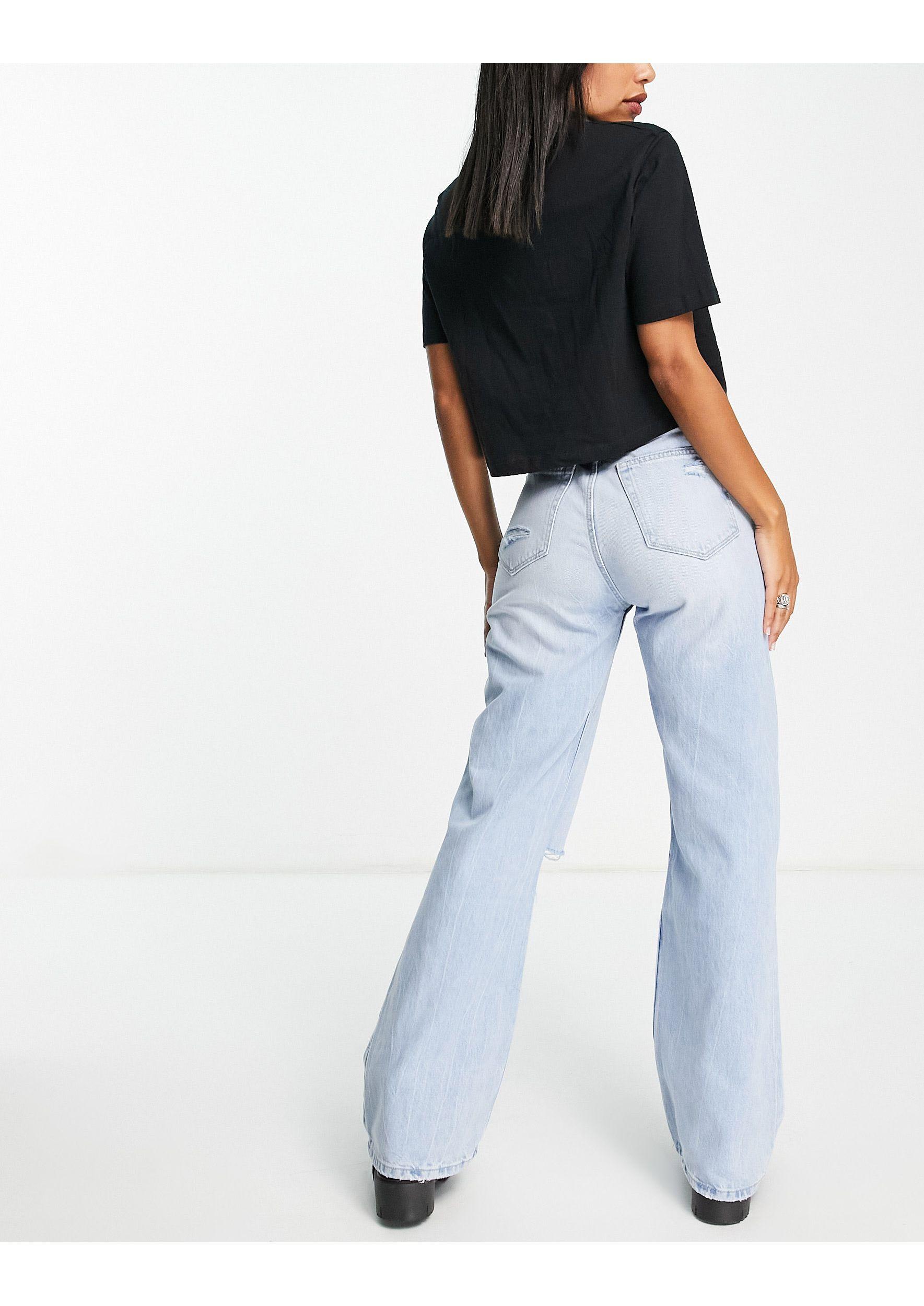 Bershka Denim 90's Straight Jeans in 