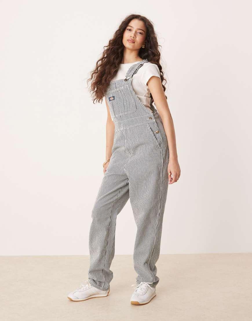 Hickory Stripe Dickies Womens Dungarees Dickies Hickory Stripe