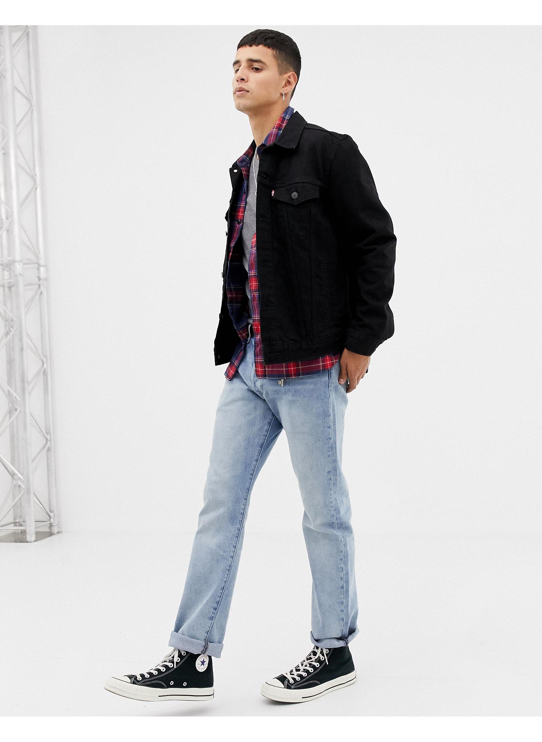 levis giacca jeans nera