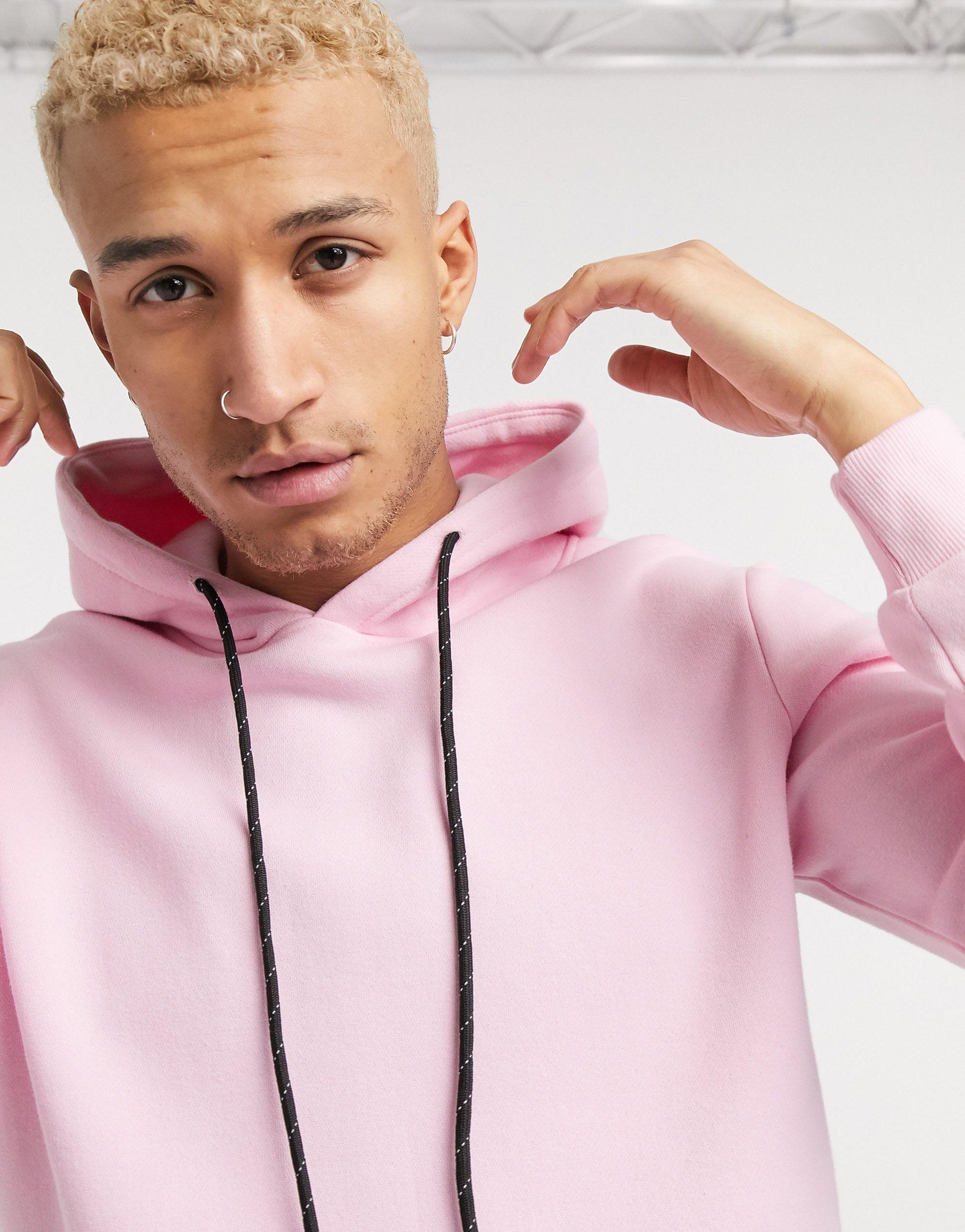 Bershka Join Life Hoodie in Pink for Men | Lyst