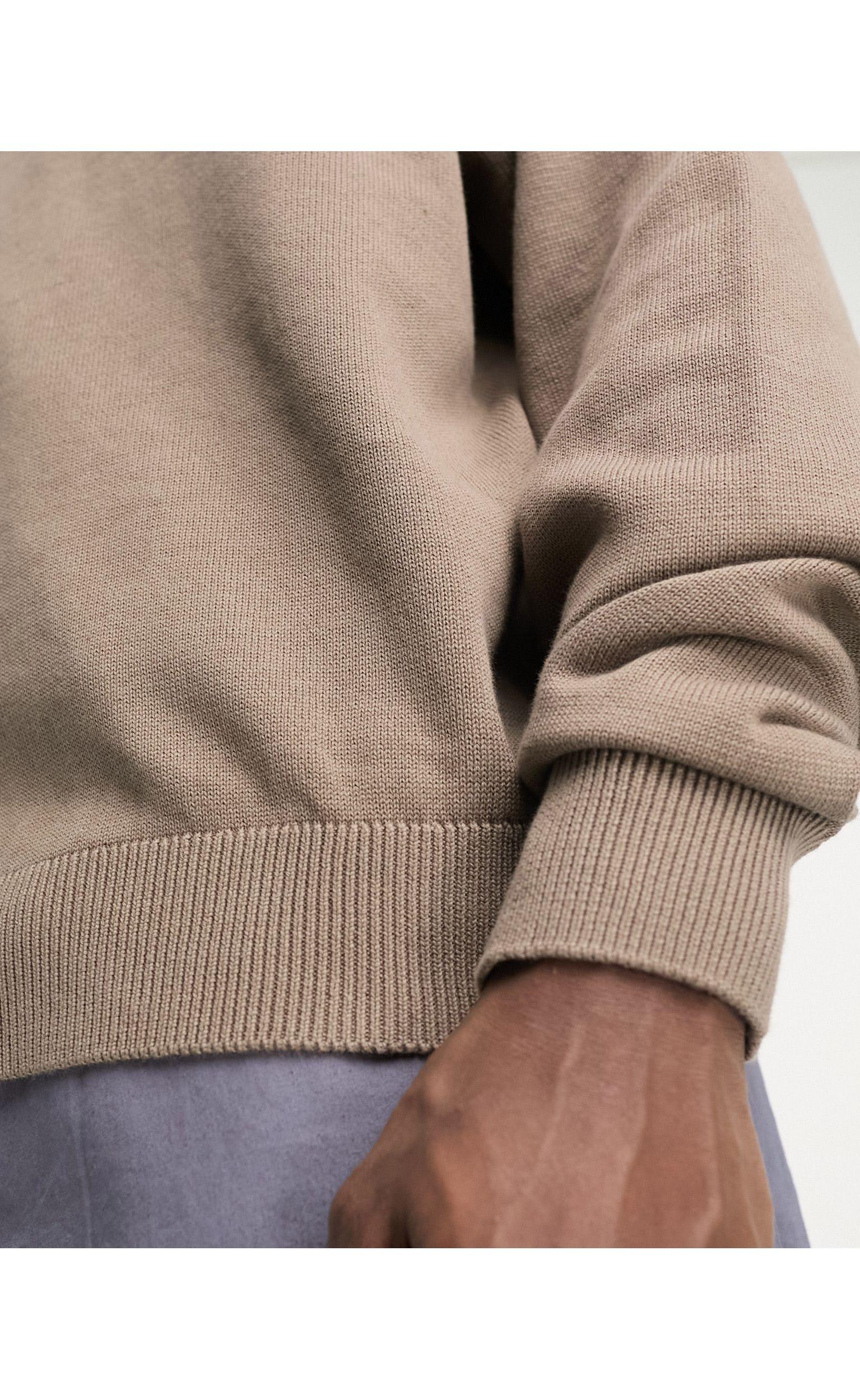 ADPT Oversized Crew Neck Sweater in Natural for Men | Lyst
