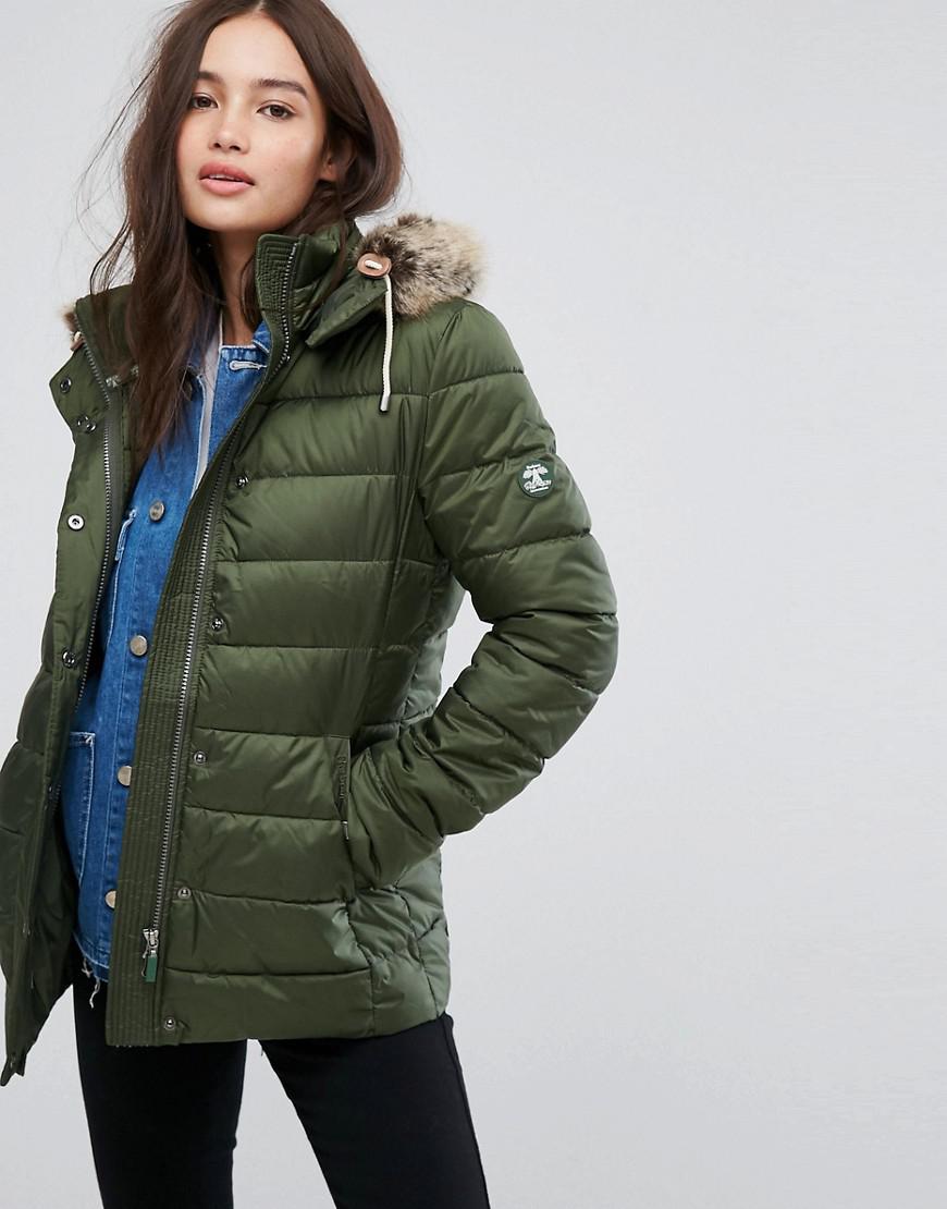 barbour shipper quilted jacket green