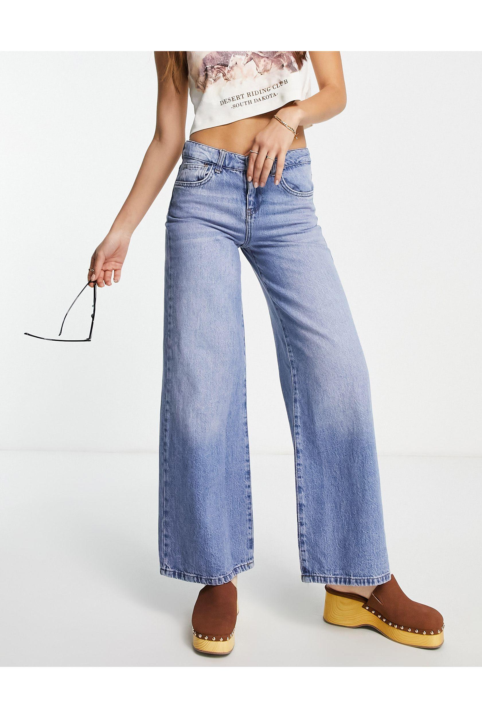 Denim Inspired Low Rise baggy Jean in 