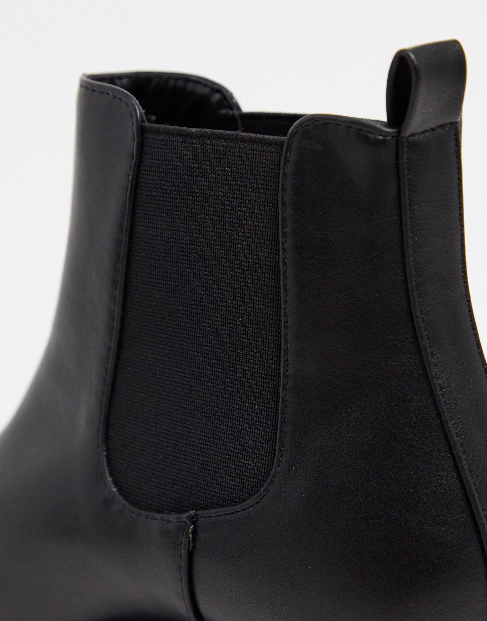 Raid Wide Fit Liza Chunky Chelsea Boots 