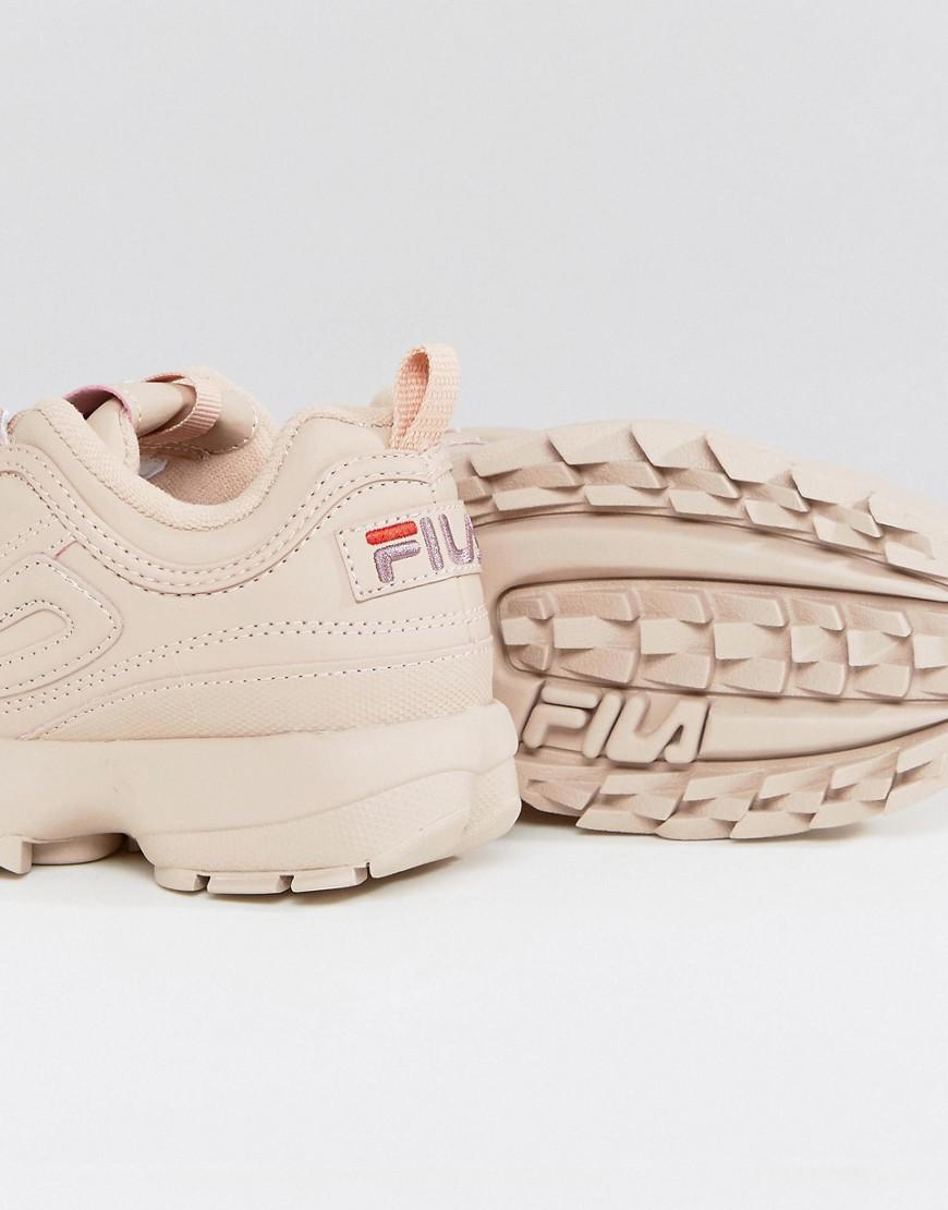 Fila Leather Disruptor Low Trainers In 