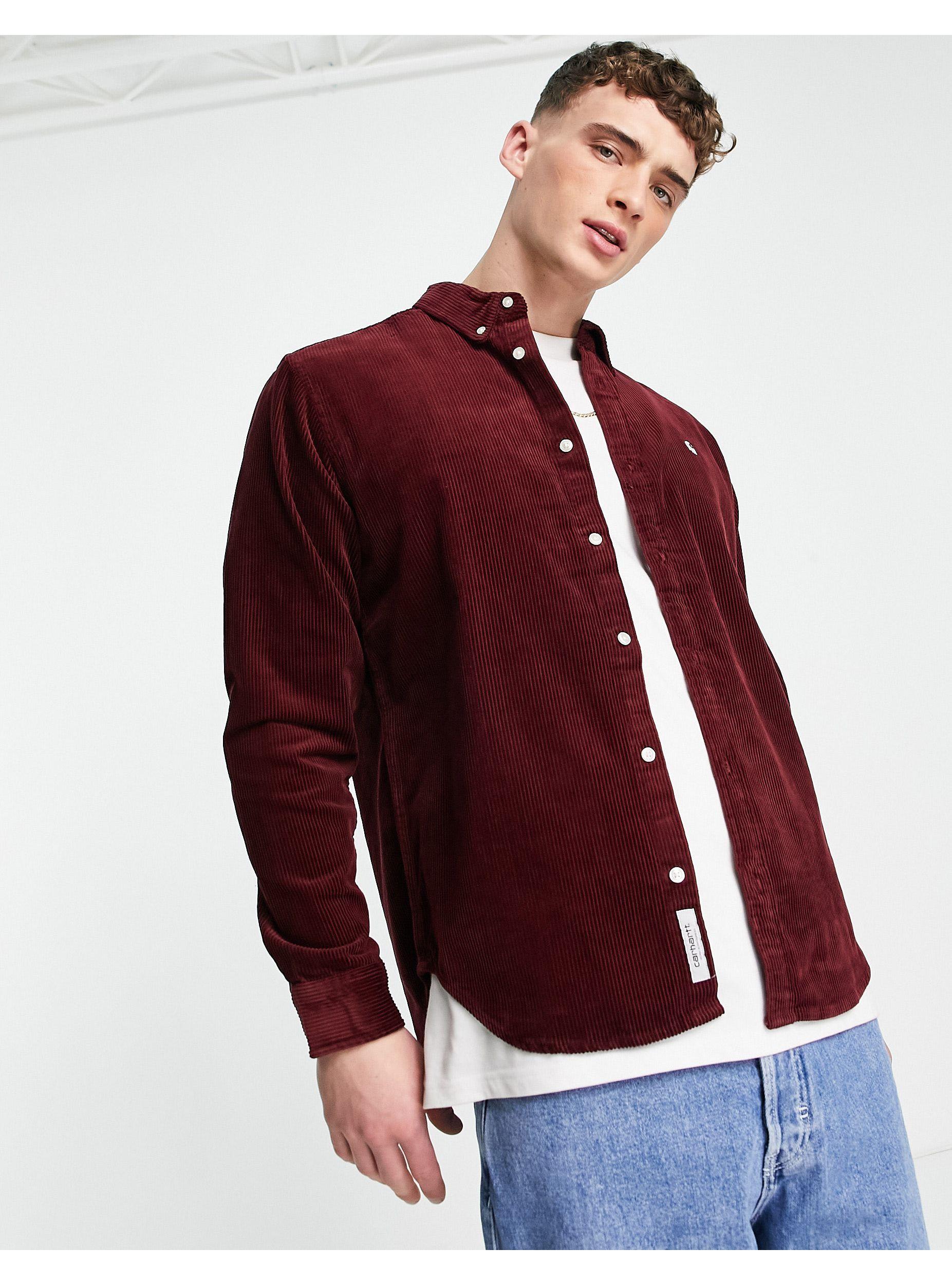 Carhartt chemise velour cotelé deals