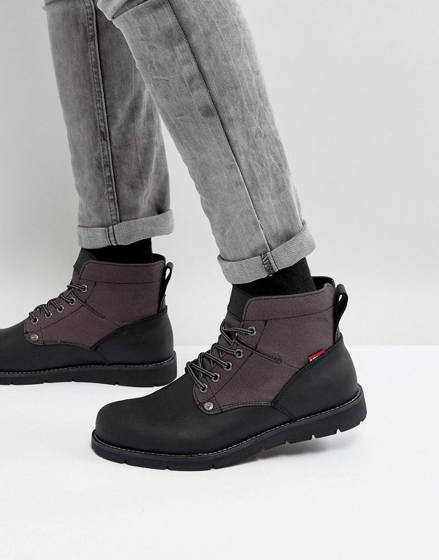 Levi's Jax Leather Boots In Black for 