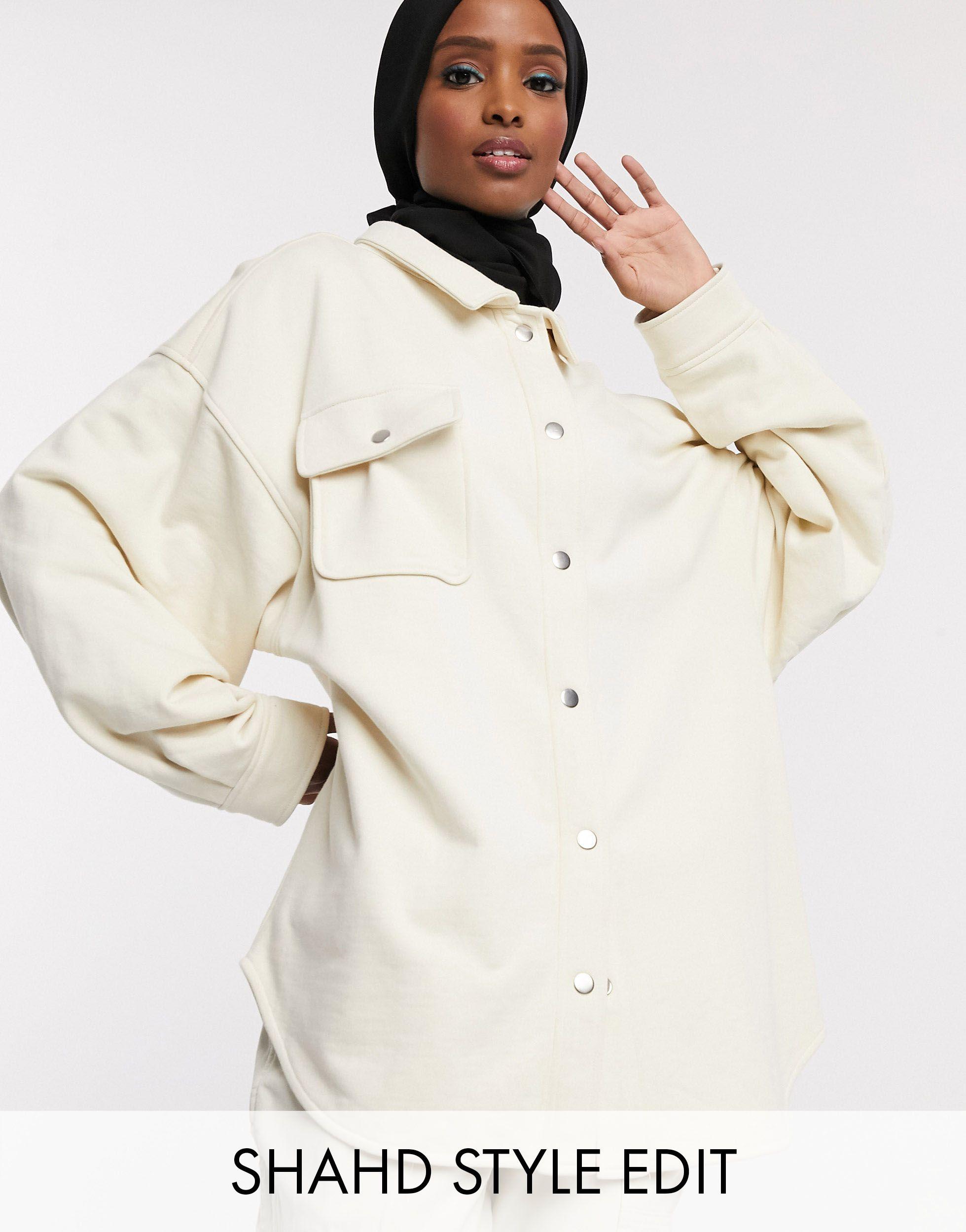 ASOS Overshirt in Cream (Natural) Lyst
