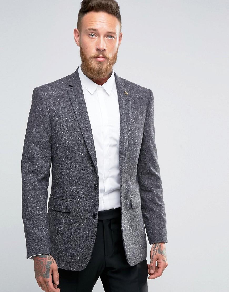 Farah Brunswick Tweed Blazer in Grey for Men - Lyst