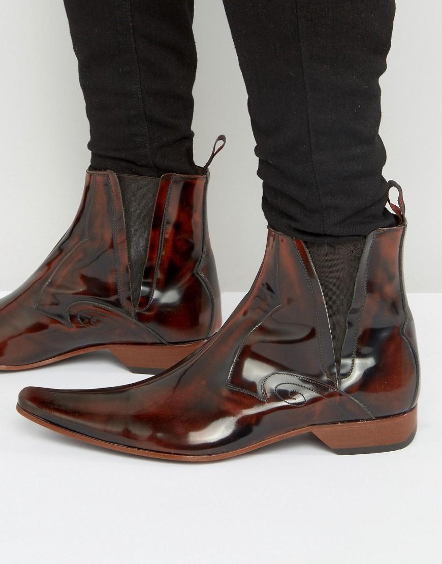 Jeffery West Leather Pino Chelsea Boots 