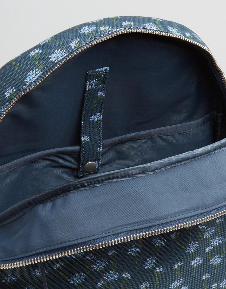 Jack Wills Navy Floral Backpack in Blue Lyst UK