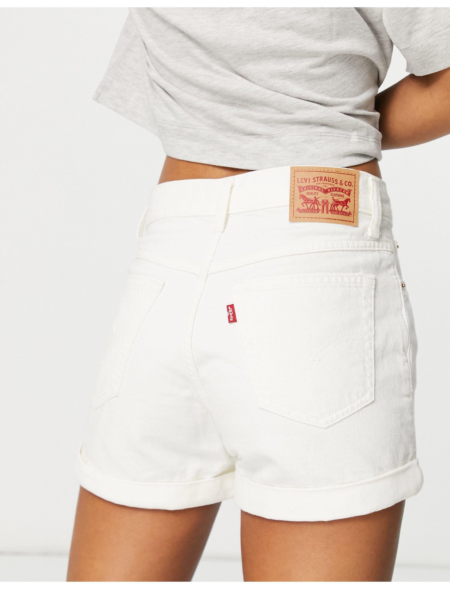 Levi's A-line Mom Shorts in Black | Lyst