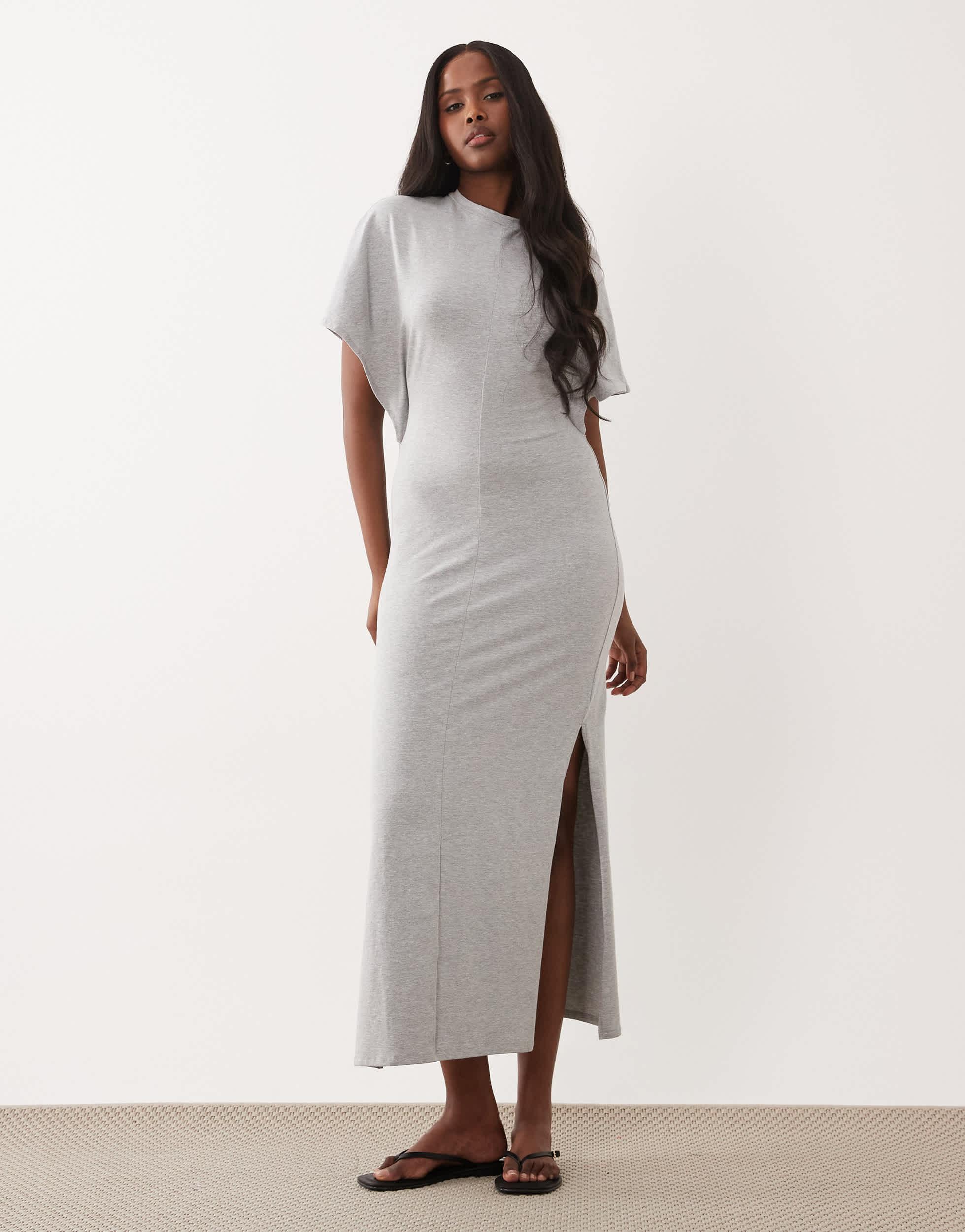 asos design maxi dress batwing sleeve bias cut ASOS DESIGN floral embroidered batwing bias maxi dress in olive green