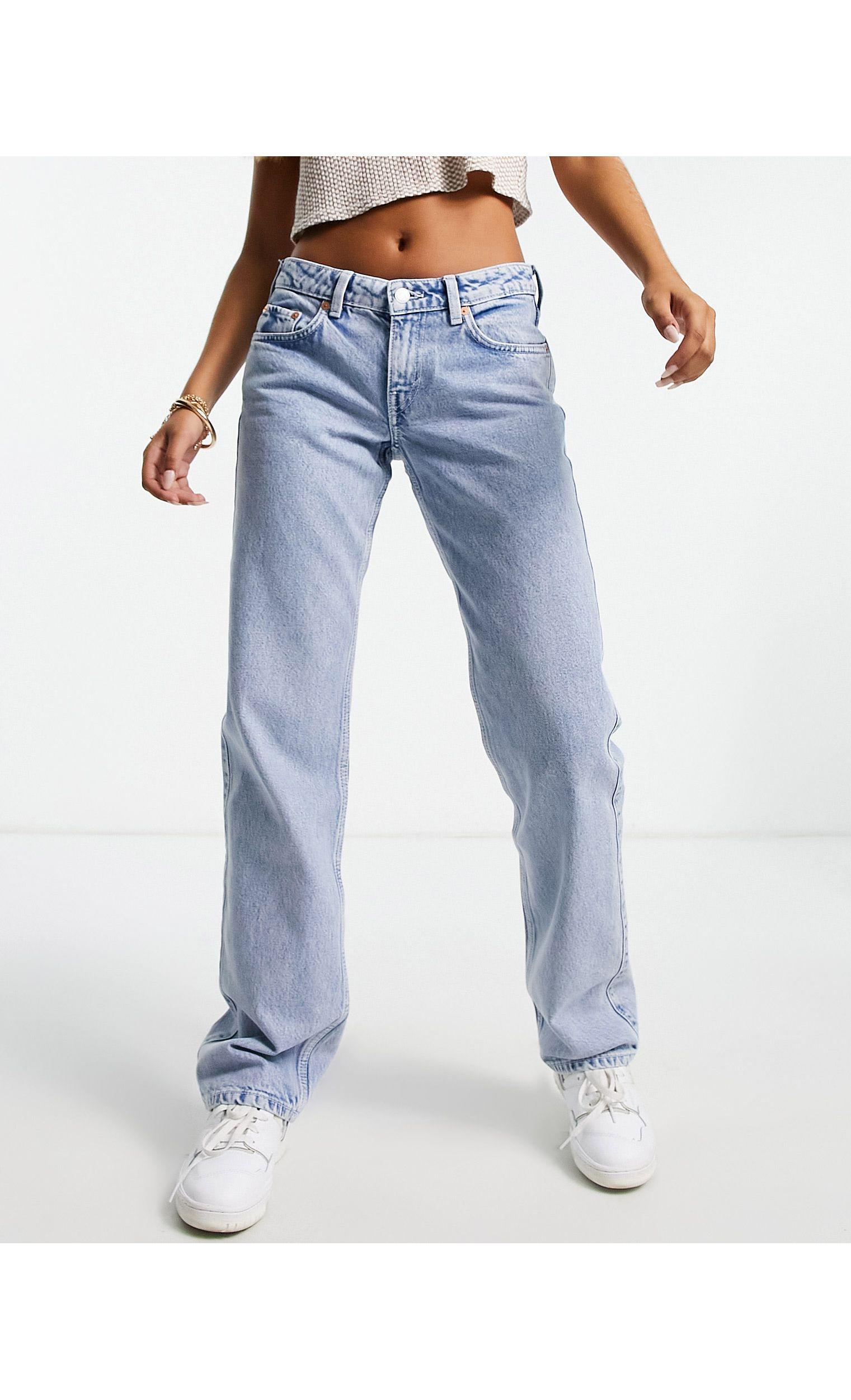 Weekday Arrow Straight Leg Jeans In Blue Lyst weekday-arrow-straight-leg-jeans-in-blue-lyst
