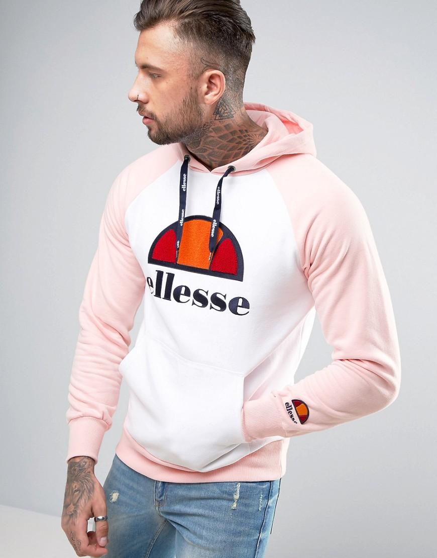 ellesse pink fluffy hoodie