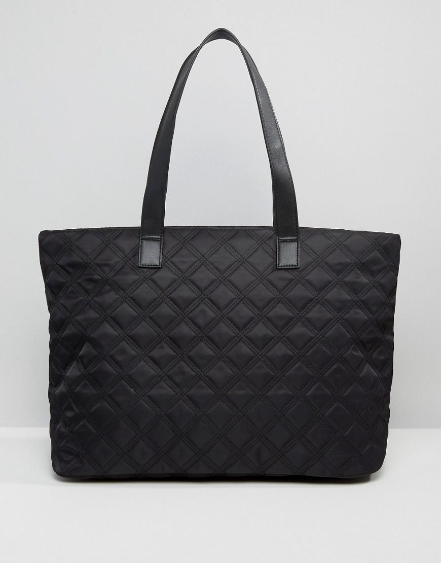 Black Tote Bag With Zip New Look