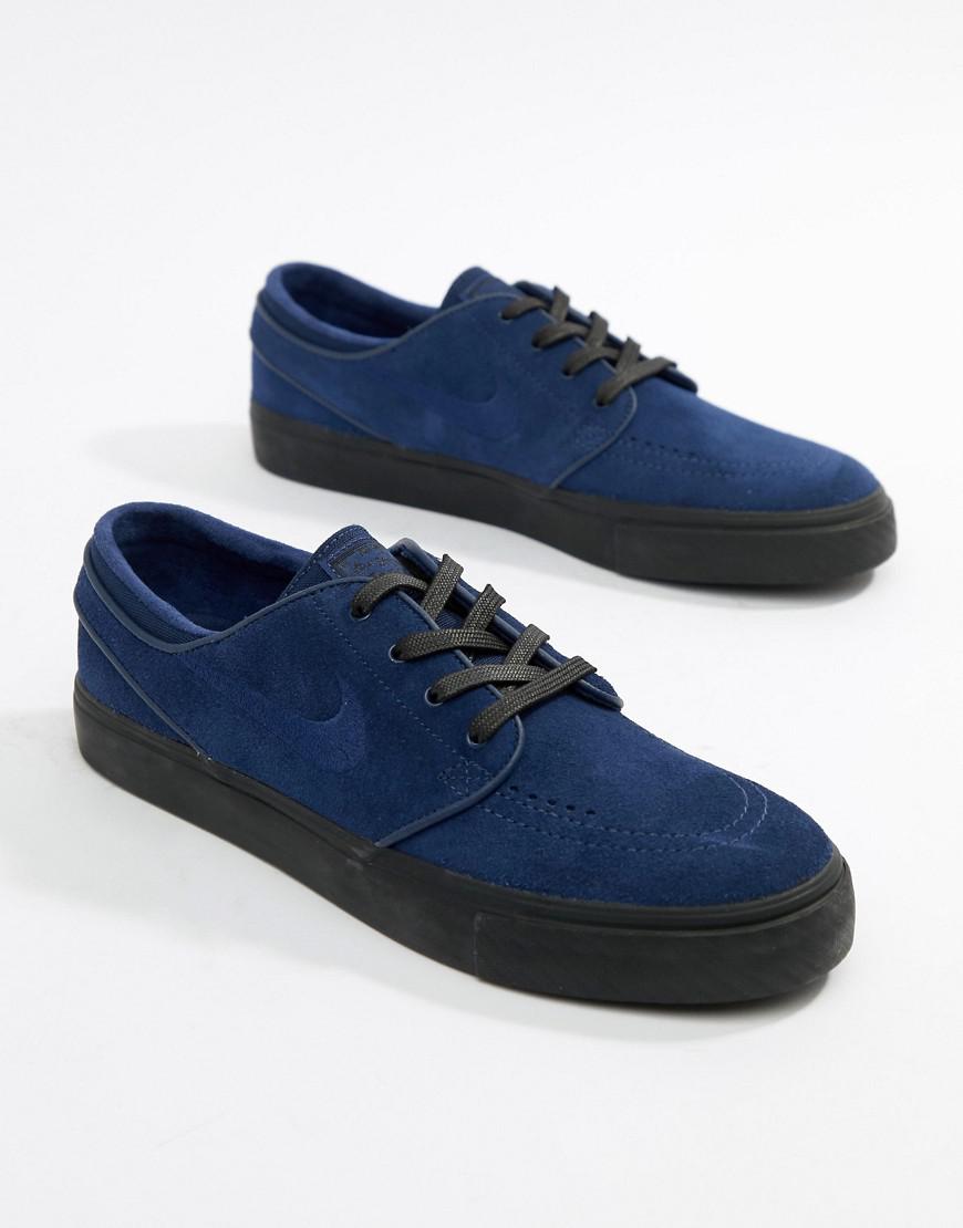 Nike Suede Zoom Stefan Janoski Shoes in Navy (Blue) for Men | Lyst Australia
