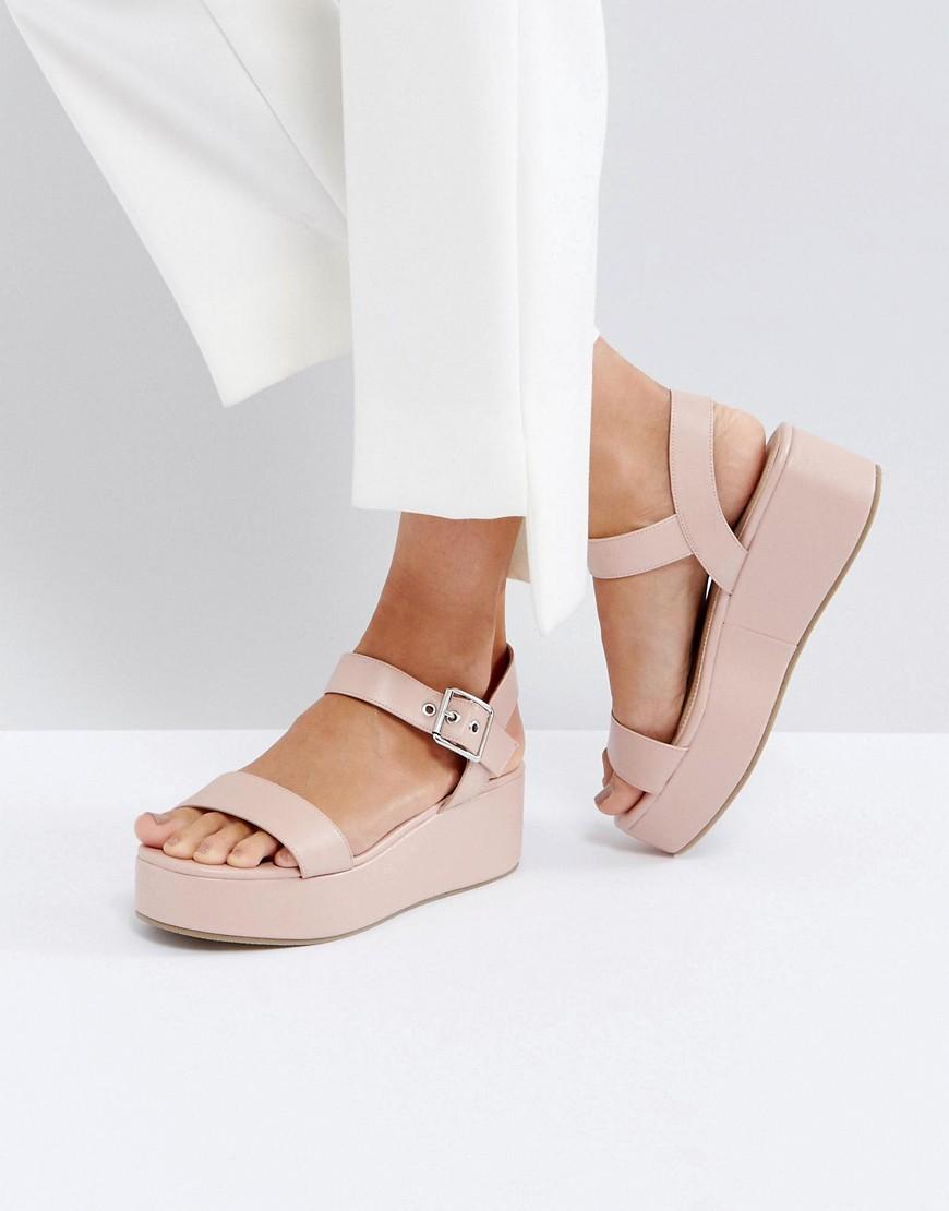 Asos Toucan Wedge Sandals in Natural Lyst