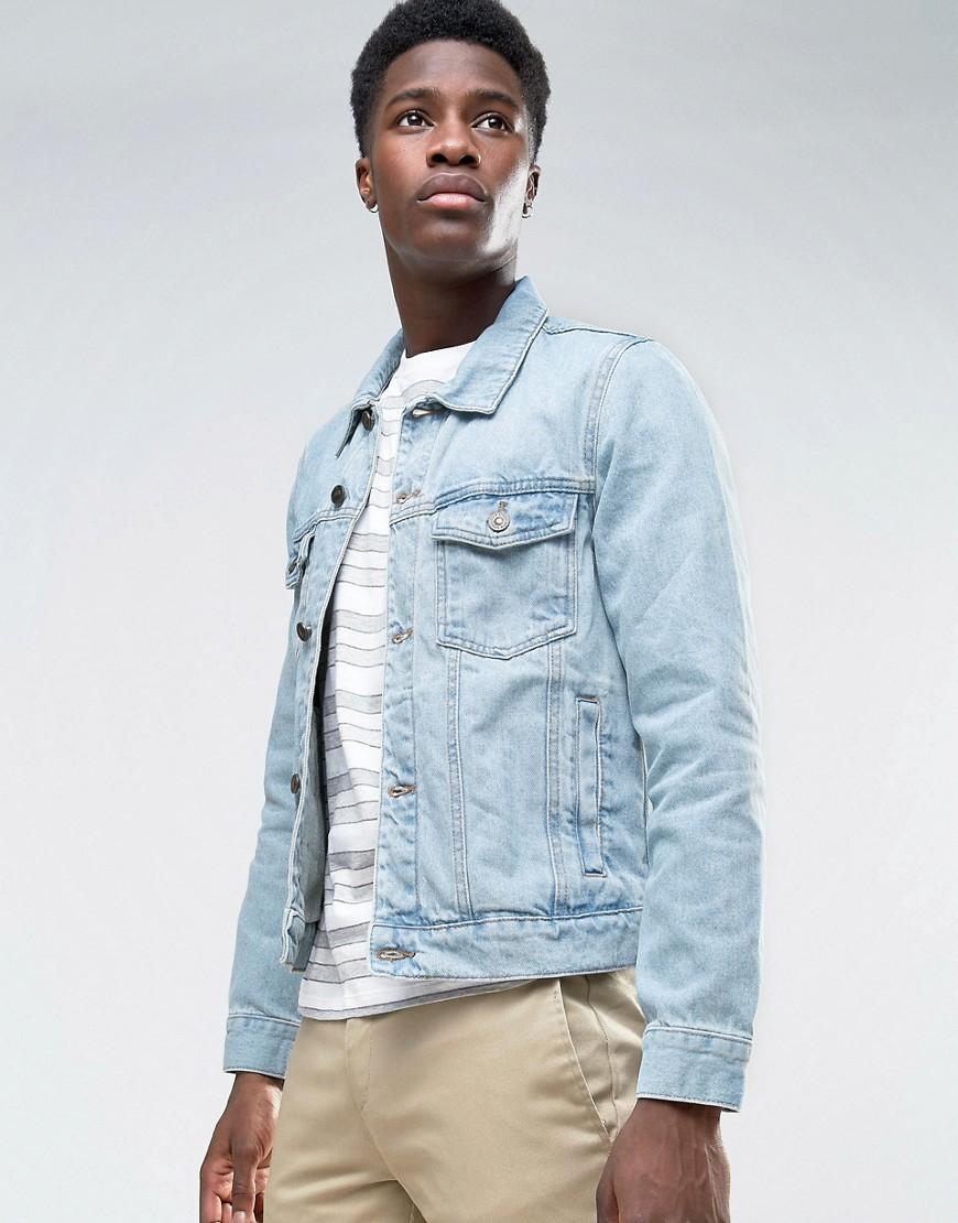 bershka denim jacket mens