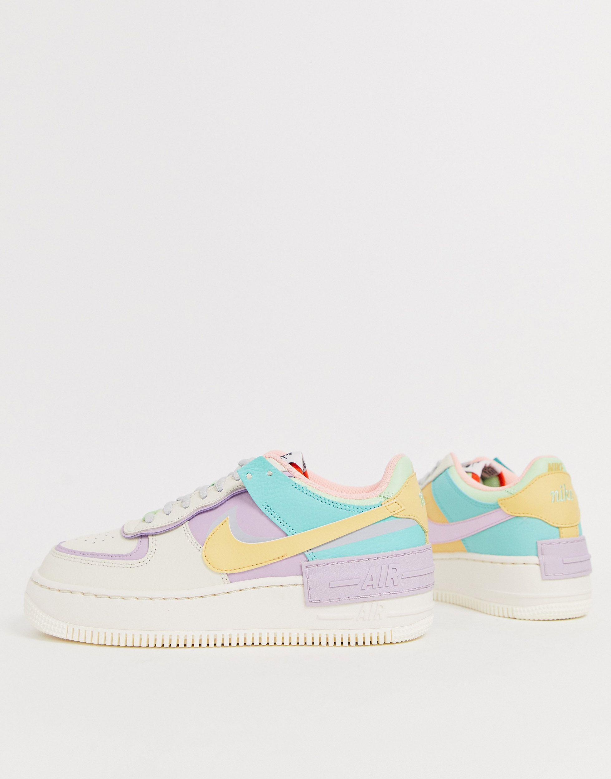 Air Force 1 Shadow - Sneakers pastelloNike in Gomma di colore Blu | Lyst