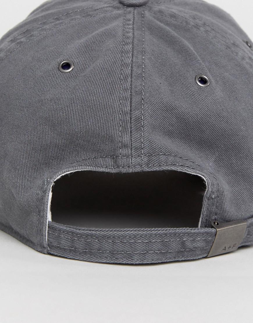Abercrombie & Fitch Logo Twill Baseball Cap In Grey in Gray for Men | Lyst