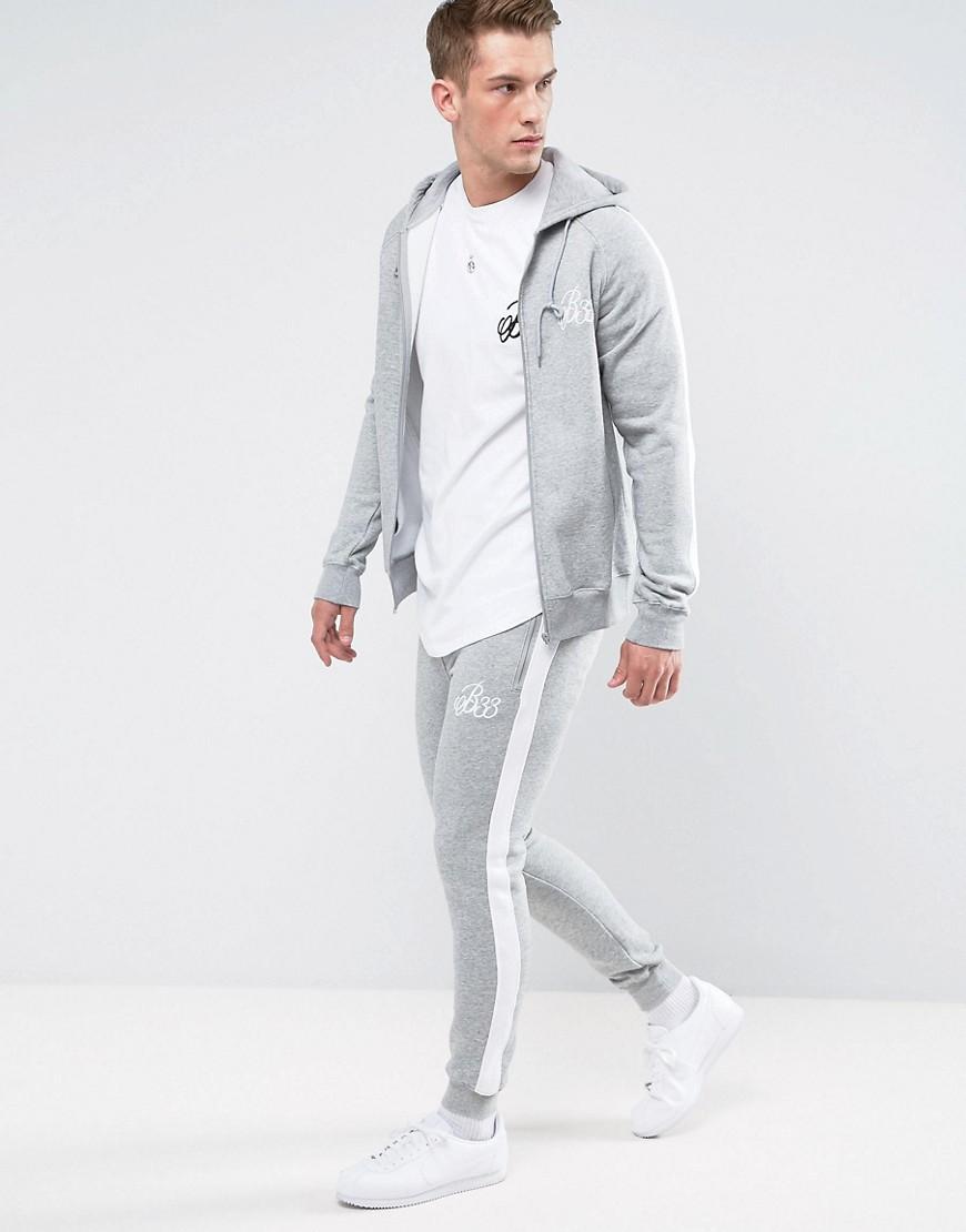 bee inspired grey tracksuit