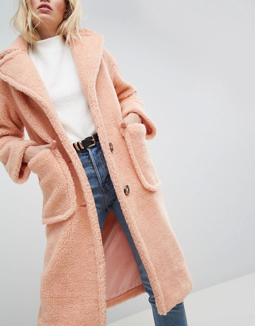 asos teddy borg coat