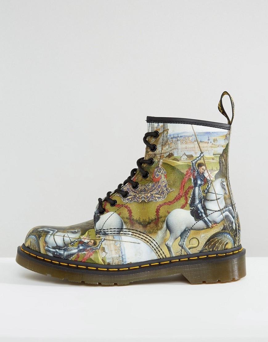 Dr. Martens 1460 George & Dragon Print 8 Eye Boots for Men | Lyst