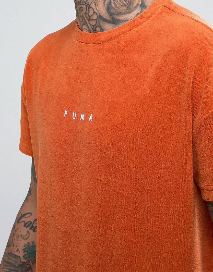 puma towelling t shirt