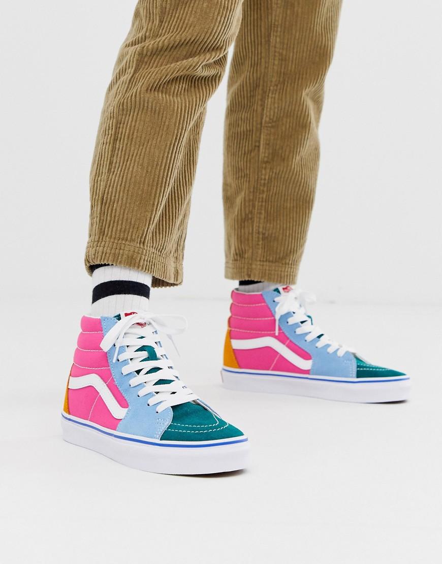 Vans Sk8-hi Colour Block Trainers | Lyst Australia